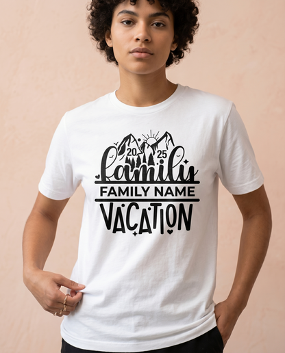 Custom Family Name Vacation 2025 Shirts, Personalized Family Trip Matching Hoodies, 2026 Family Reunion Sweatshirts, Mountain Hiking Gift