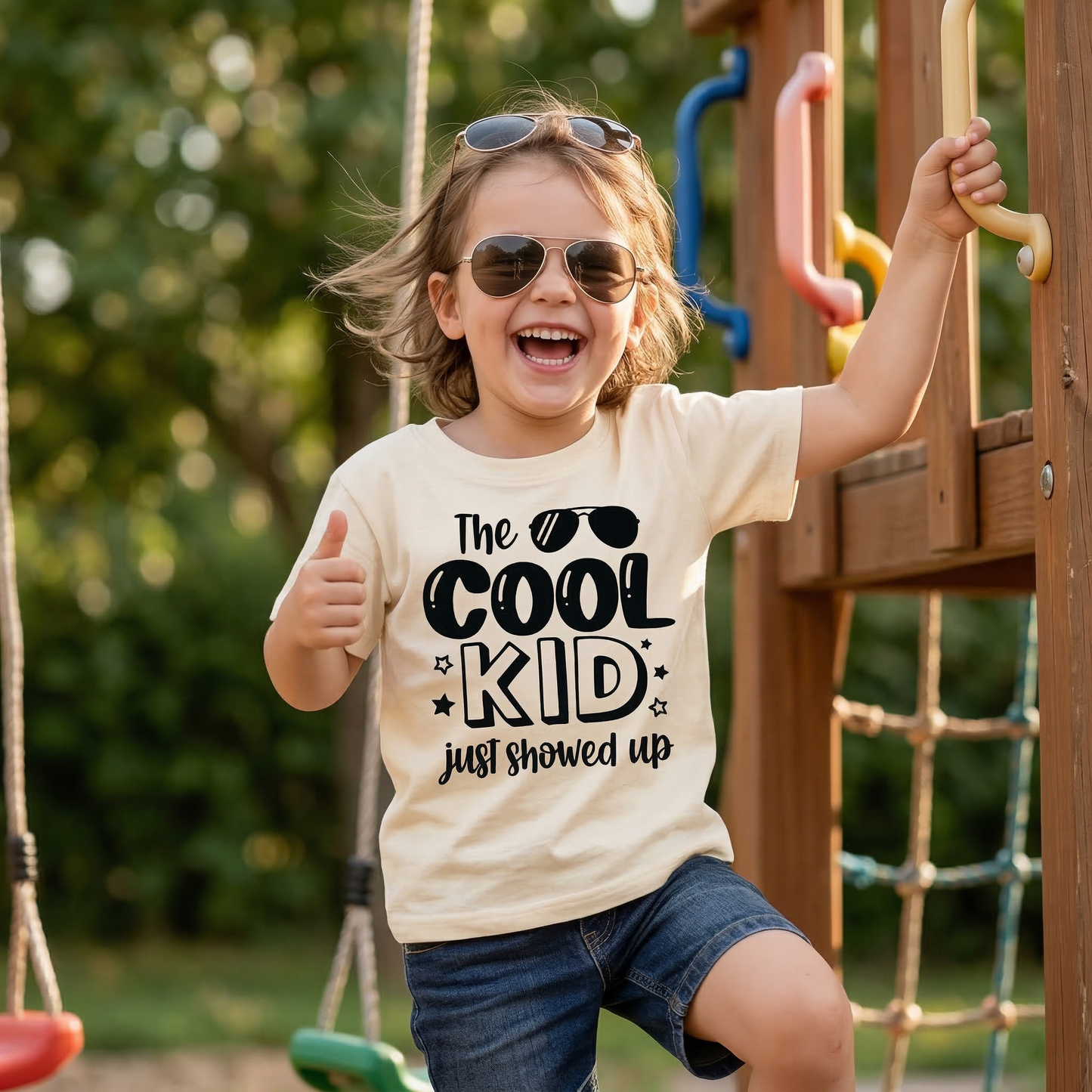 The Cool Kid Just Showed Up Kids T-Shirt, Retro Toddler Tee, Cool Kid Sunglasses Graphic Shirt, Trendy Youth Apparel, Funny Children's Gift