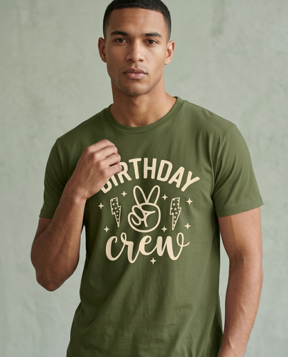 Custom Retro Birthday Crew Hoodie, Groovy Birthday Squad Sweatshirt, Personalized Sign Birthday T-Shirt, Matching Birthday Party Shirts