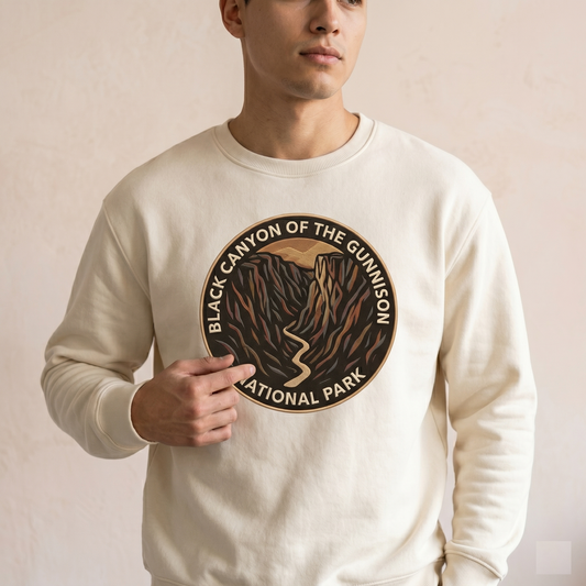 Custom Black Canyon of the Gunnison National Park Shirt, Vintage Colorado Hoodie, Retro Hiking Sweatshirt, National Park Souvenir Apparel