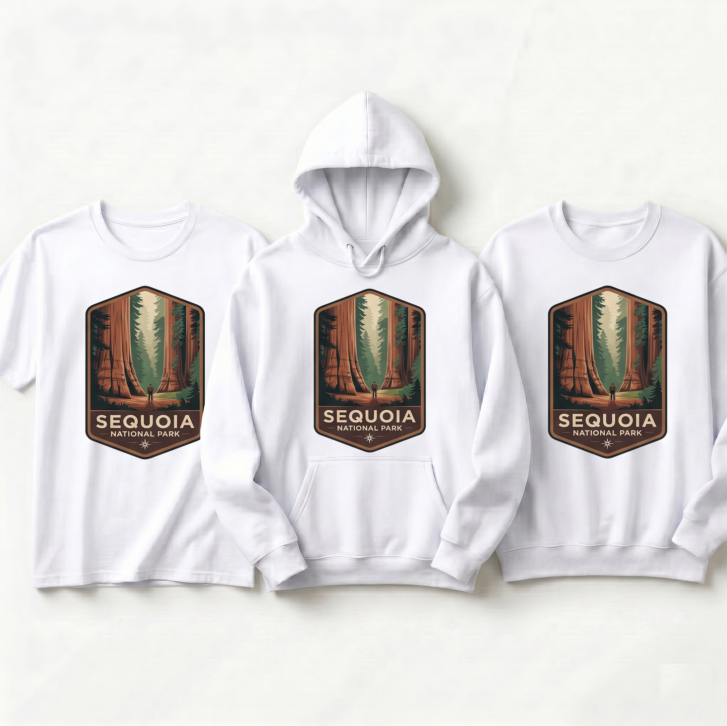 Custom Sequoia National Park Hoodie, Retro California Shirt, Personalized Hiking Gift, National Park Sweatshirt, Giant Forest Graphic Tee