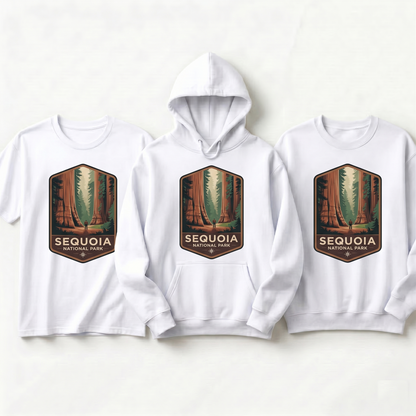 Custom Sequoia National Park Hoodie, Retro California Shirt, Personalized Hiking Gift, National Park Sweatshirt, Giant Forest Graphic Tee