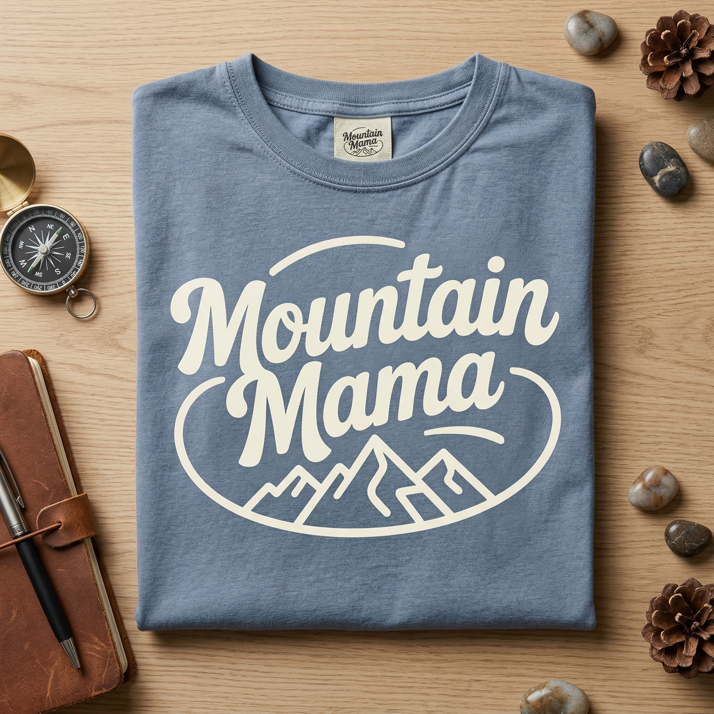Custom Mountain Mama Shirt, Retro Outdoorsy Mom Tee, Vintage Hiking T-Shirt, Camping Gift for Her, Nature Lover Tee, Mother's Day Gift