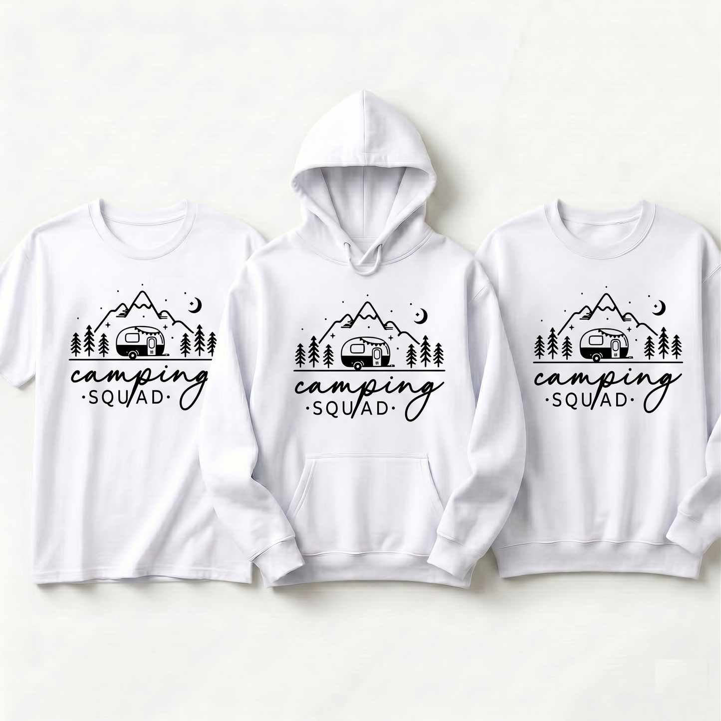 Custom Nature Trip Gift, Camper Life Shirt, Hiking Group Pullover, Personalized Mountain Trip Gear, Adventure Squad Outfit