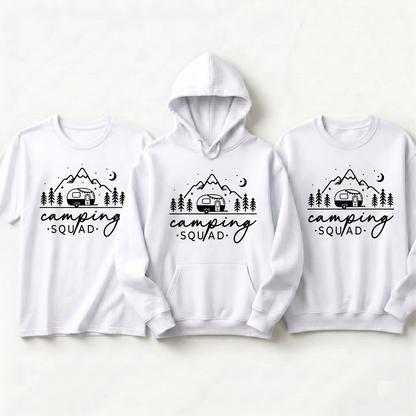 Custom Nature Trip Gift, Camper Life Shirt, Hiking Group Pullover, Personalized Mountain Trip Gear, Adventure Squad Outfit