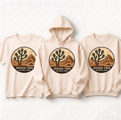 Custom Joshua Tree National Park Shirt, Vintage California Hoodie, Personalized Nature Lover Sweatshirt,  Retro Outdoor Adventure Apparel