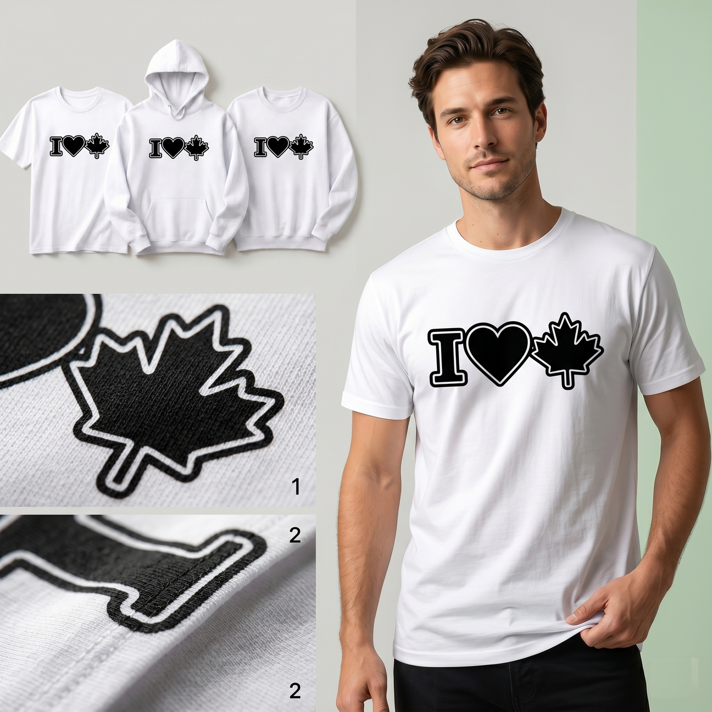 Personalized Maple Leaf Hoodie,Canada T-Shirt, Minimalist Canada Souvenir, Matching Canada Vacation Shirts, Custom Gift for Canadian