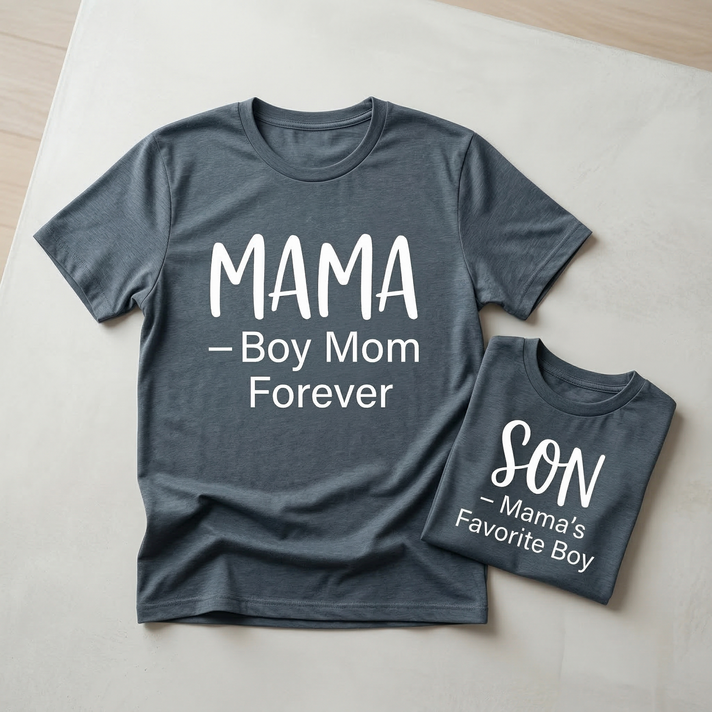 Mama & Son Matching Shirts – Boy Mom Forever / Mama’s Favorite Boy – Mom and Son Matching T-Shirts – Mommy and Me Outfit – Mother Son Gift