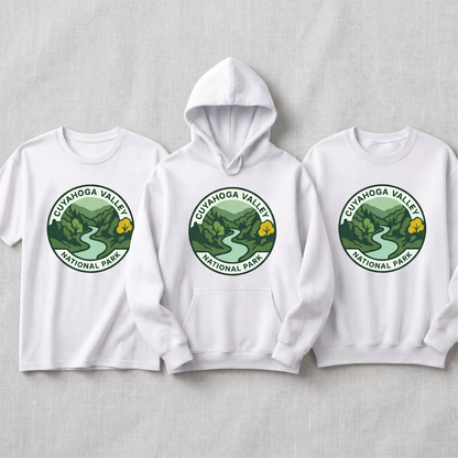 Custom Cuyahoga Valley National Park Shirt, Vintage Ohio Hoodie, Retro Hiking Sweatshirt,  National Park Souvenir Apparel