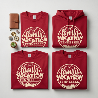 Custom Tennessee Family Vacation 2026 Shirt, Personalized Smoky Mountains Trip Hoodie, Tennessee Vacation Matching Group Sweatshirt