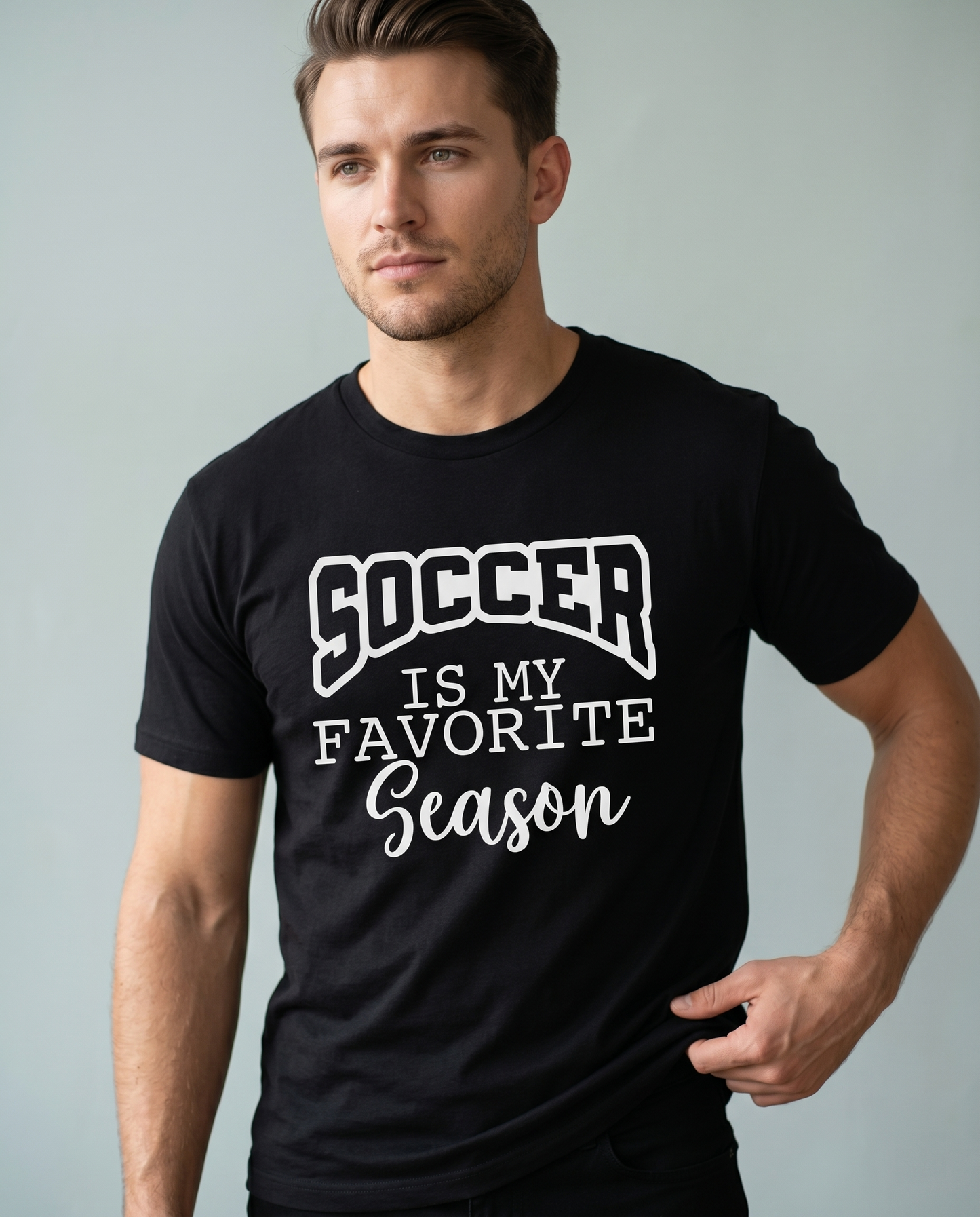 Soccer Is My Favorite Season Hoodie, Custom Soccer Mom Shirt, Personalized Soccer Fan Sweatshirt, Game Day Soccer Apparel, Youth Soccer Gift