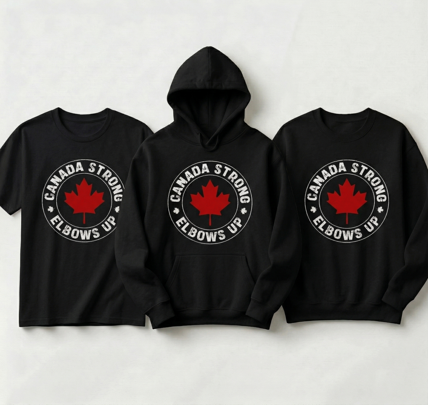 Custom Canada Strong Shirt, Vintage Hockey Hoodie, Elbows Up Sweatshirt, Canadian Pride Apparel, Retro Maple Leaf Crewneck, Hockey Fan Gift