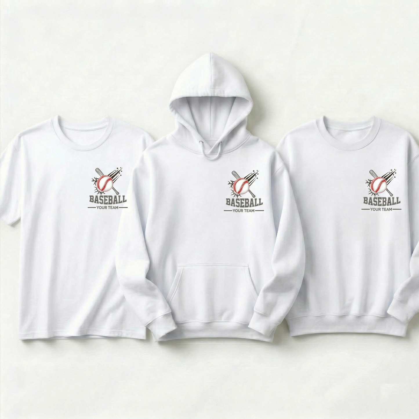Custom Baseball Sweatshirt - Personalized Baseball Team Crewneck - Baseball Gift - Sports Fan Graphic Pullover - Custom Baseball Sweater