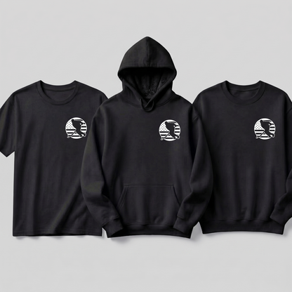 Custom USA Hockey Silhouette Hoodie, American Flag Hockey Sweatshirt & T-Shirt | Personalized Hockey Team Apparel