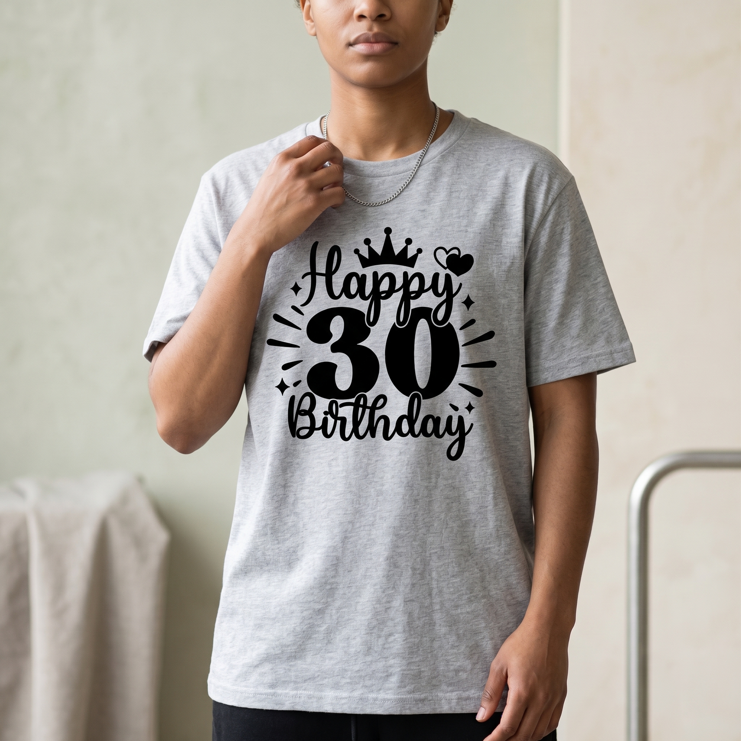 Custom Happy 30th Birthday Shirt, Personalized 30th Birthday Hoodie, Dirty 30 Sweatshirt, Custom Age Birthday Gift, Thirtieth Birthday Tee