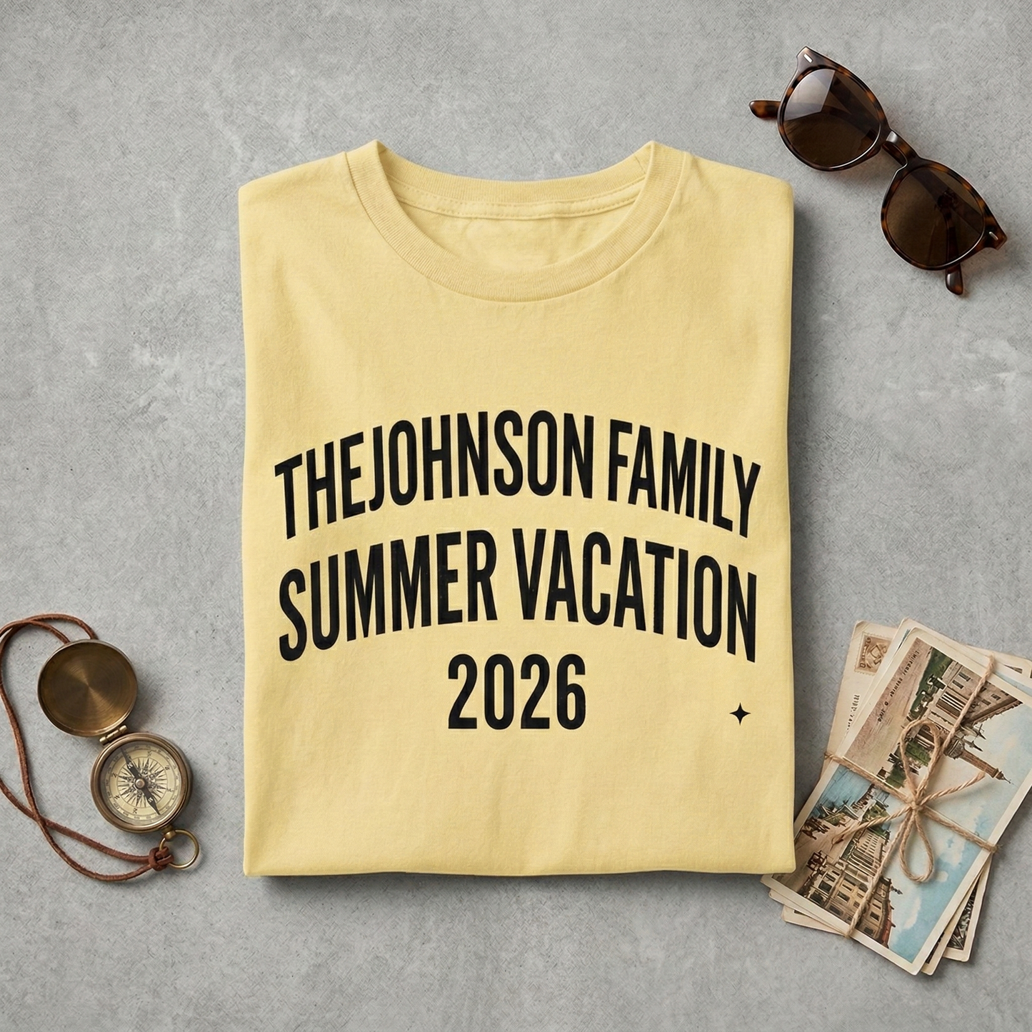 Custom Family Vacation Shirt 2026, Personalized Family Reunion T-shirt, Custom Last Name Summer Trip Tee, Matching Family Travel Shirts