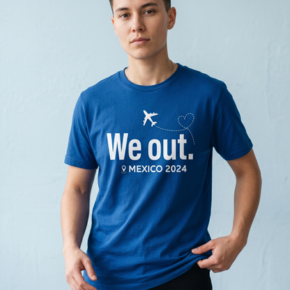 Personalized Mexico 2026 Trip Hoodie - Family Travel Matching Sweatshirt - Airplane Heart Graphic Tee - Custom Destination Group Apparel
