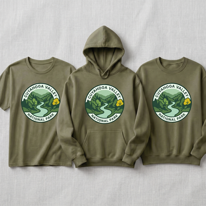 Custom Cuyahoga Valley National Park Shirt, Vintage Ohio Hoodie, Retro Hiking Sweatshirt,  National Park Souvenir Apparel