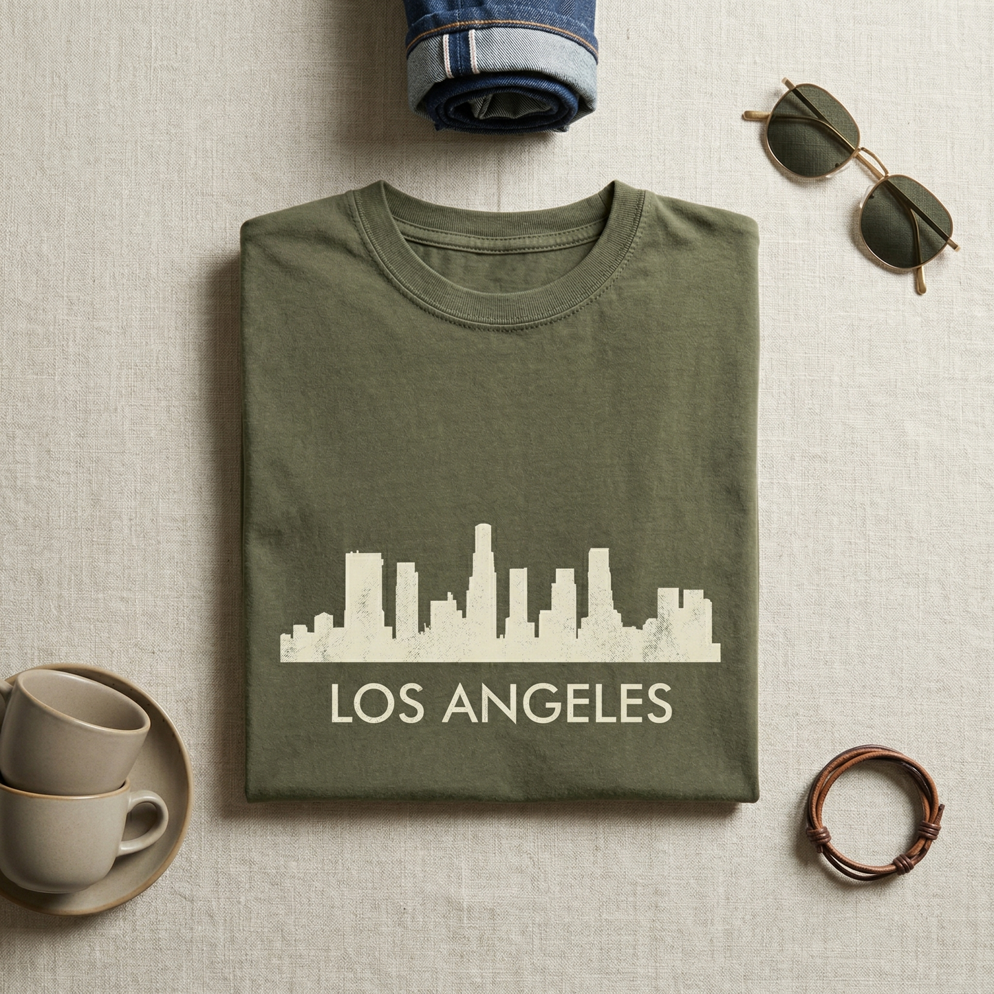 Custom Los Angeles Skyline Hoodie | Personalized LA Sweatshirt | City of Angels Hometown Pride Sweater | California Travel Gift