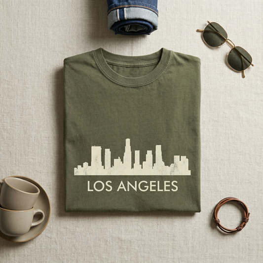 Custom Los Angeles Skyline Hoodie | Personalized LA Sweatshirt | City of Angels Hometown Pride Sweater | California Travel Gift