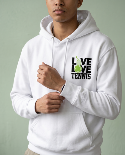 Custom Tennis Lover Sweatshirt, Love Tennis Hoodie & Minimalist T-Shirt | Cute Tennis Team Apparel | Gift for Tennis Player, Coach or Mom
