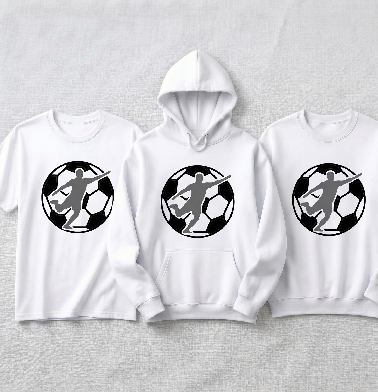 Custom Soccer Player Shirt, Personalized Soccer Ball Hoodie, Soccer Team Sweatshirt, Custom Player Number Football Tee, Youth Soccer Gift