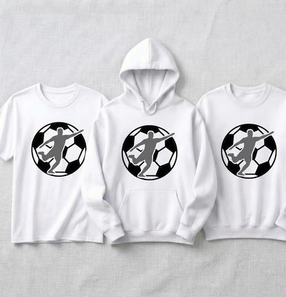 Custom Soccer Player Shirt, Personalized Soccer Ball Hoodie, Soccer Team Sweatshirt, Custom Player Number Football Tee, Youth Soccer Gift