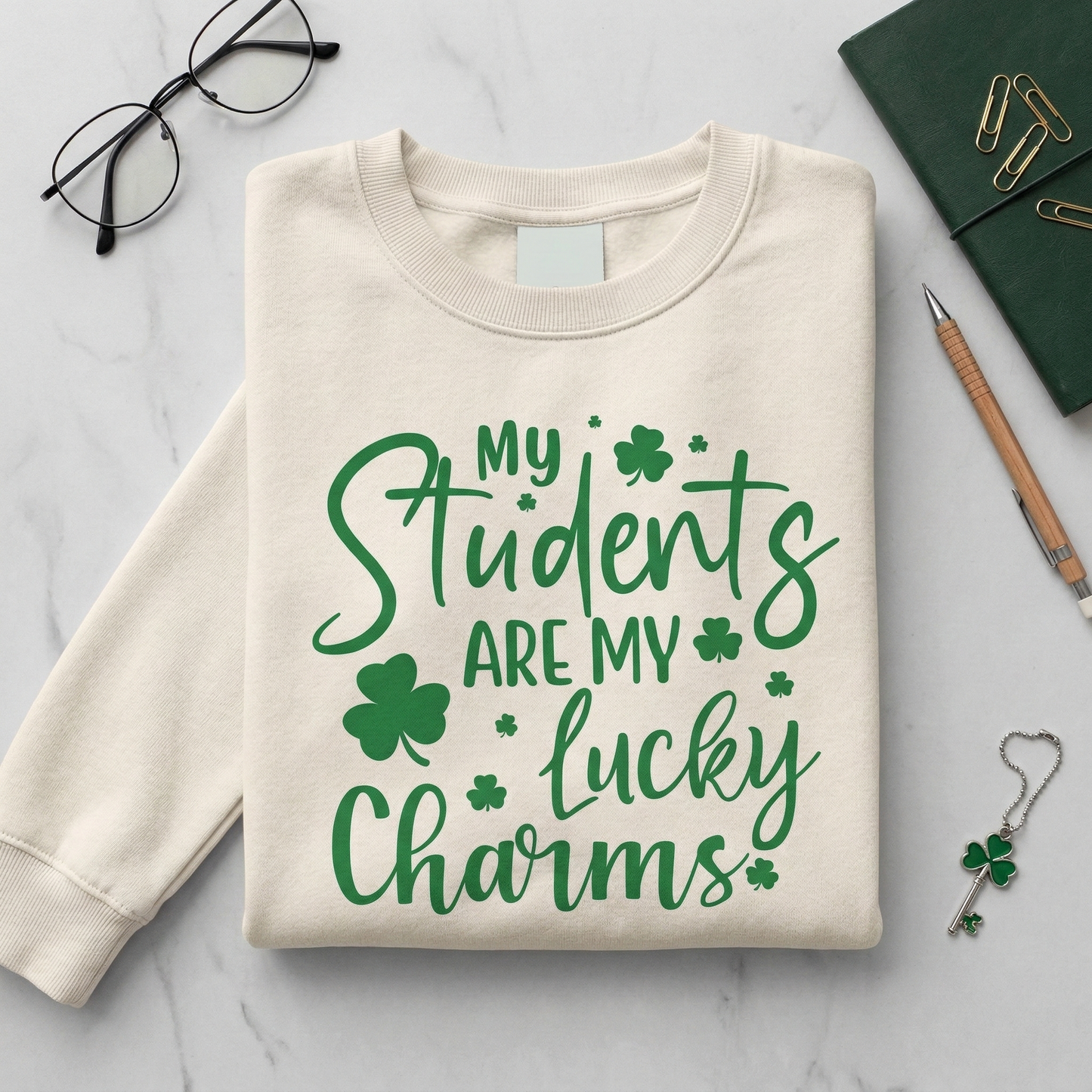 Teacher Sweatshirt, My Students Lucky Charms, St Patrick's Day Shamrock Apparel