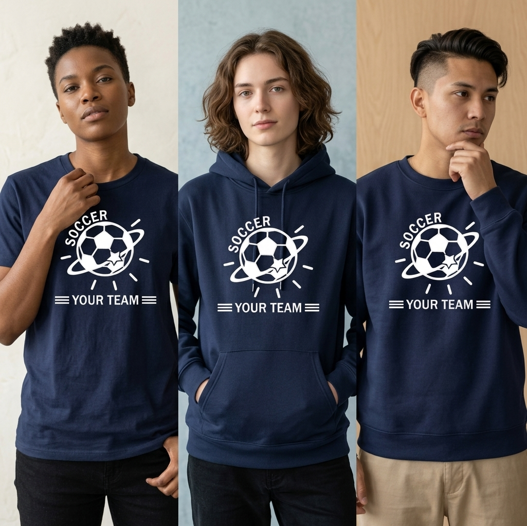 Custom Soccer Team Shirt, Personalized Soccer Hoodie, Retro Soccer Player Gift, Soccer Mom Sweatshirt, Custom Soccer Jersey Tee