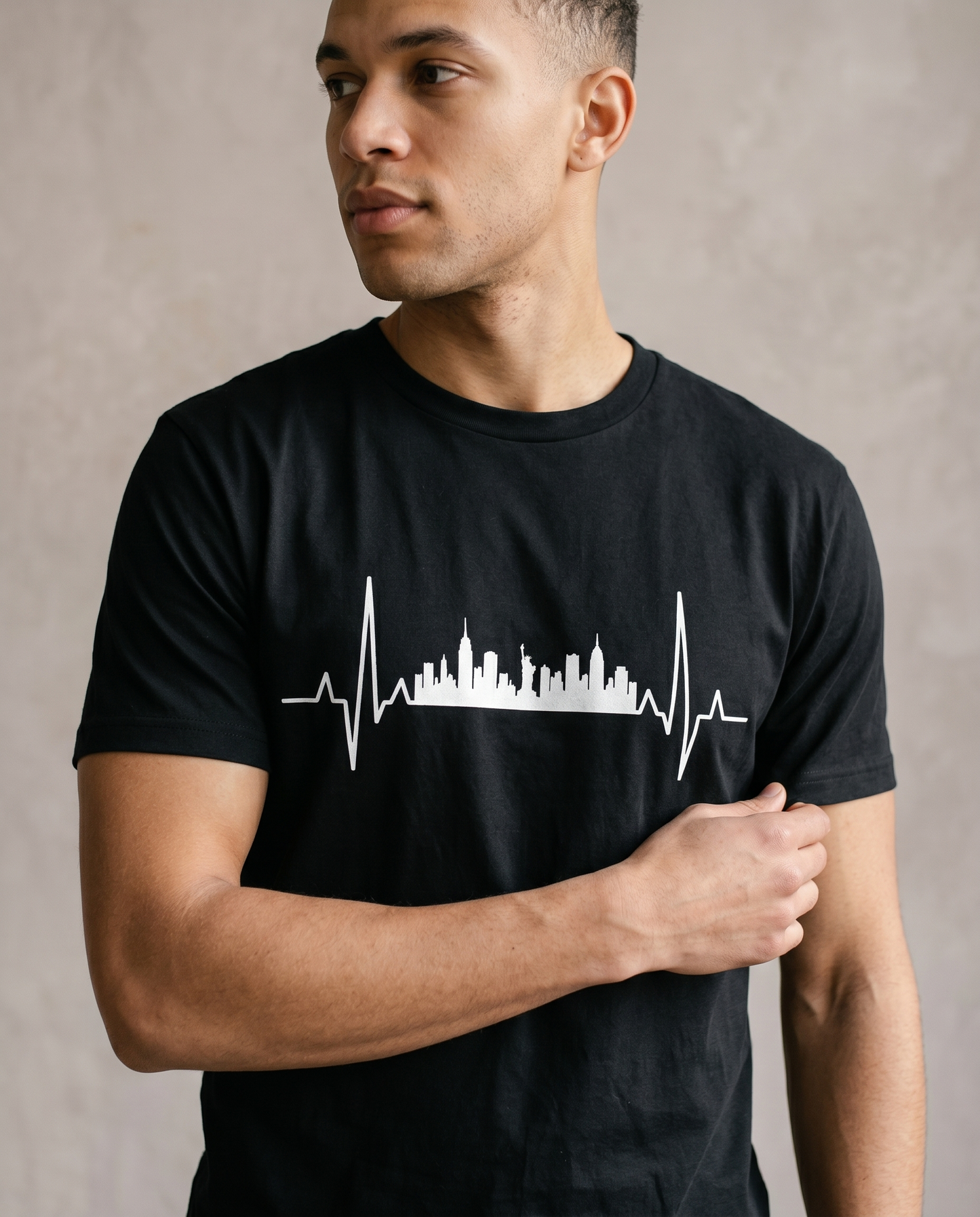 Custom City Skyline Heartbeat Hoodie, Personalized Sweatshirt, Minimalist City Silhouette Shirt, Travel Lover Gift, Any City Skyline Tee