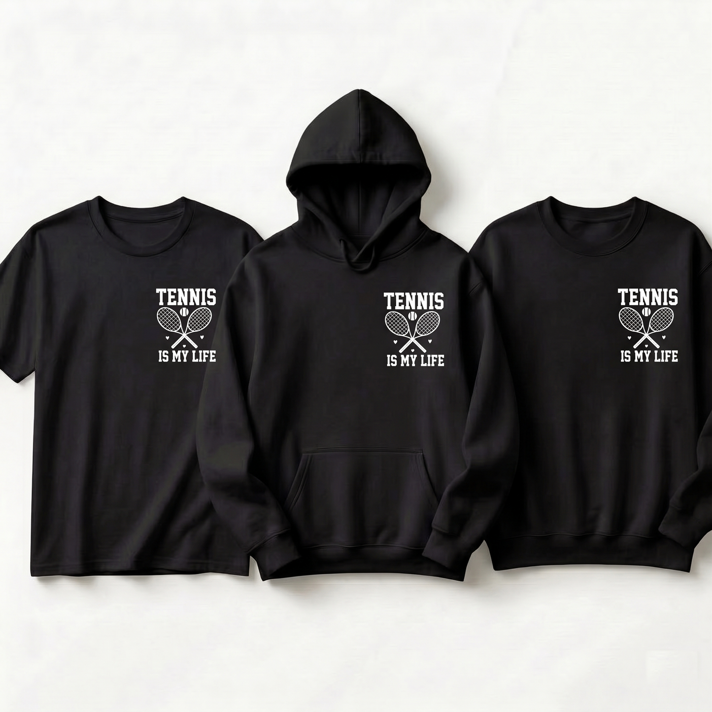 Custom Tennis Is My Life Apparel - Team Shirt, Tennis Coach Gift, Tennis Player Gift, Tennis Lover Pullover