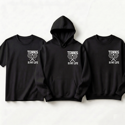 Custom Tennis Is My Life Apparel - Team Shirt, Tennis Coach Gift, Tennis Player Gift, Tennis Lover Pullover