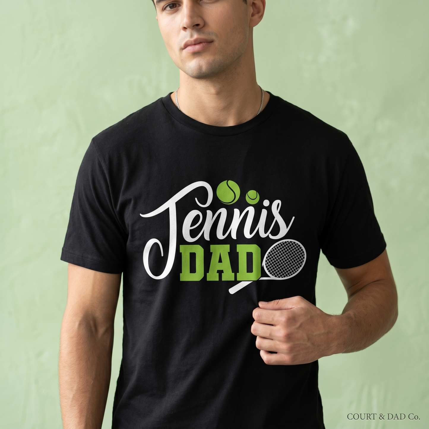 Custom Tennis Dad Shirt, Personalized Tennis Dad Hoodie, Father's Day Gift, Game Day Dad Sweatshirt, Personalized Sports Dad Apparel
