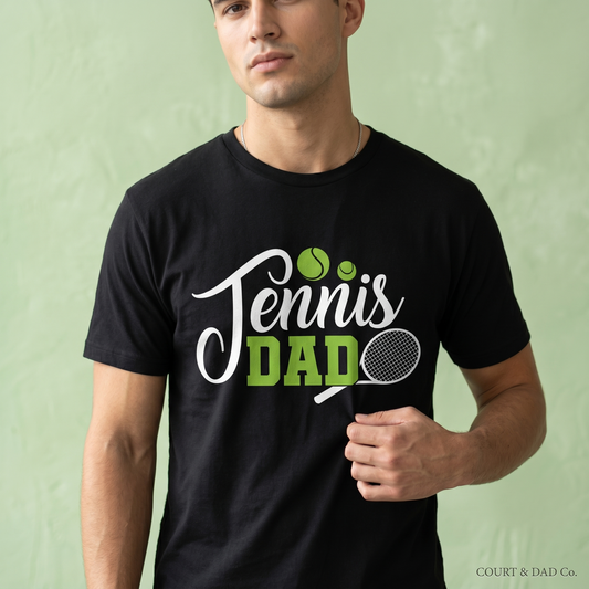 Custom Tennis Dad Shirt, Personalized Tennis Dad Hoodie, Father's Day Gift, Game Day Dad Sweatshirt, Personalized Sports Dad Apparel