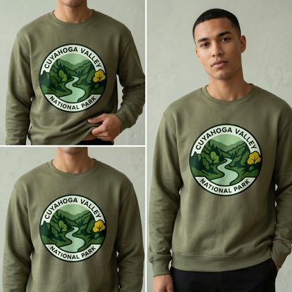 Custom Cuyahoga Valley National Park Shirt, Vintage Ohio Hoodie, Retro Hiking Sweatshirt,  National Park Souvenir Apparel