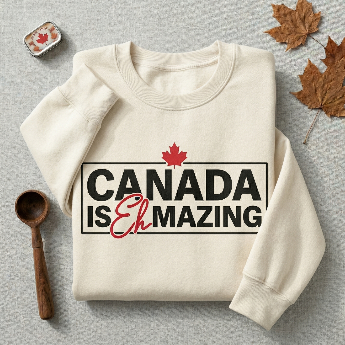 Custom Canada is Eh-Mazing Hoodie, Funny Canada Pun Sweatshirt, Personalized Canadian Pride Pullover, Retro Canada Souvenir