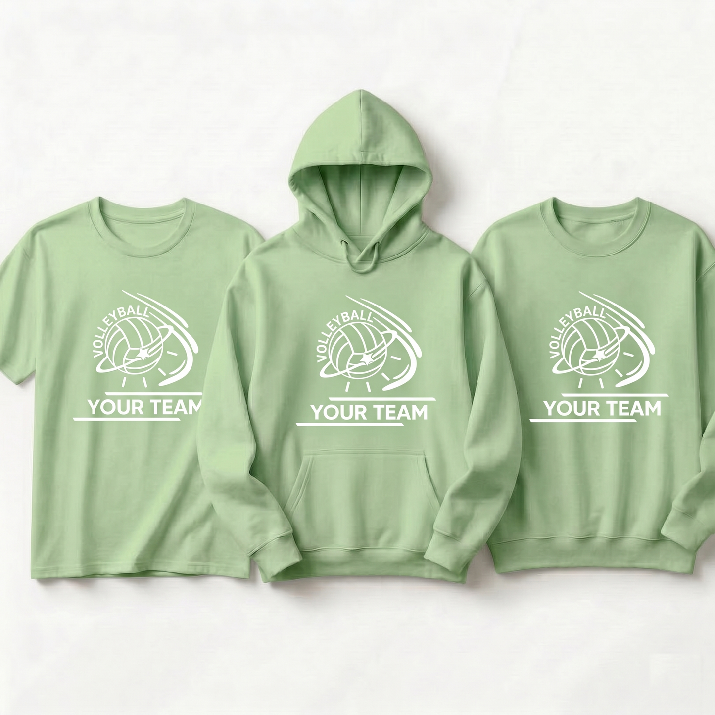 Custom Volleyball Team Shirts, Personalized Volleyball Hoodie, Volleyball Sweatshirt, Custom Team Spirit Apparel, Volleyball Mom Gift