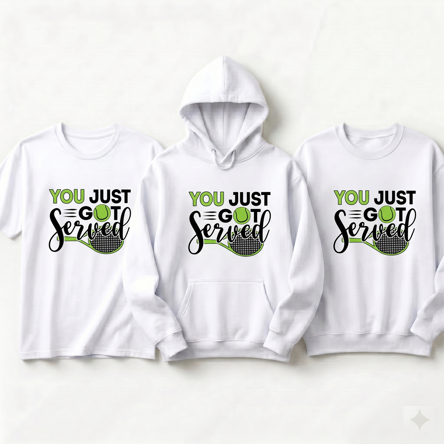 Custom You Just Got Served Tennis Shirt, Personalized Tennis Mom Hoodie, Tennis Player Gift, Game Day Sweatshirt, Customized Tennis Team