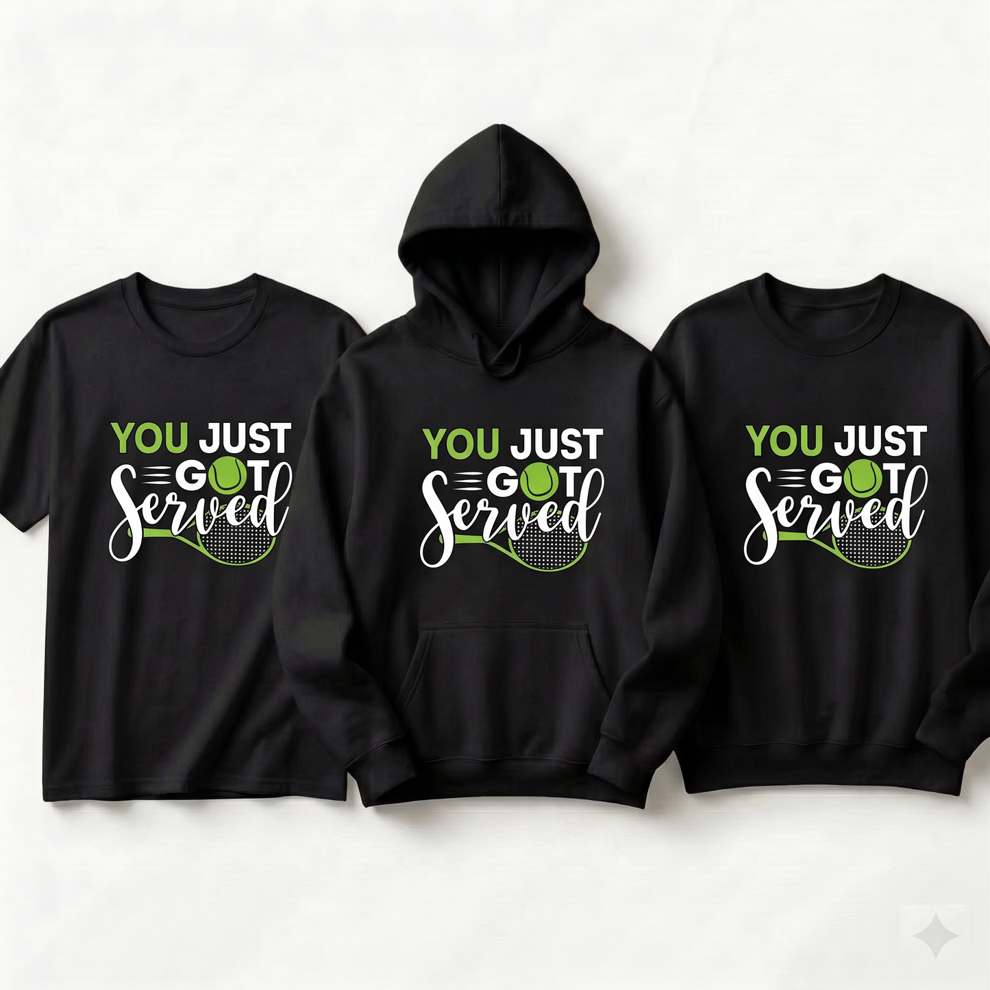 Custom You Just Got Served Tennis Shirt, Personalized Tennis Mom Hoodie, Tennis Player Gift, Game Day Sweatshirt, Customized Tennis Team