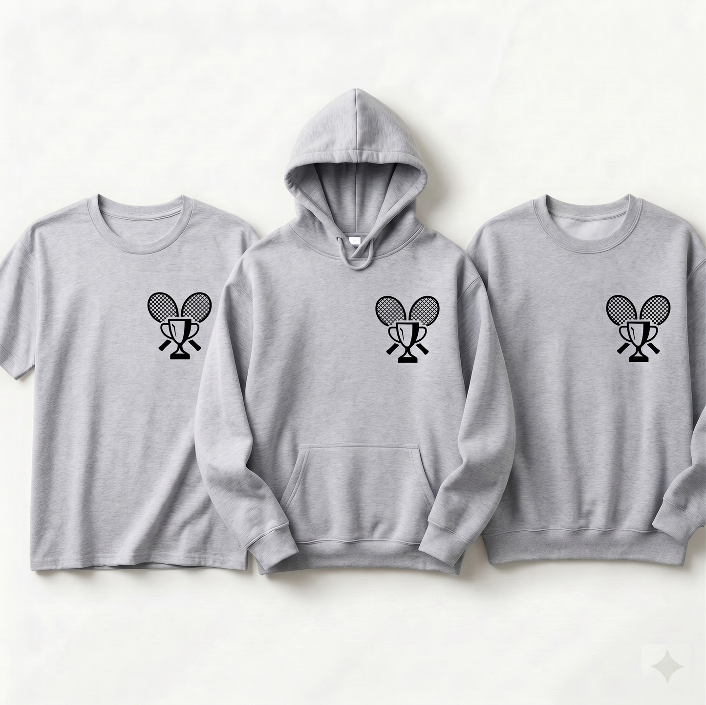 Custom Tennis Champion Hoodie, Personalized Tennis Trophy Shirt, Tennis Tournament Sweatshirt, Custom Tennis Player Gift
