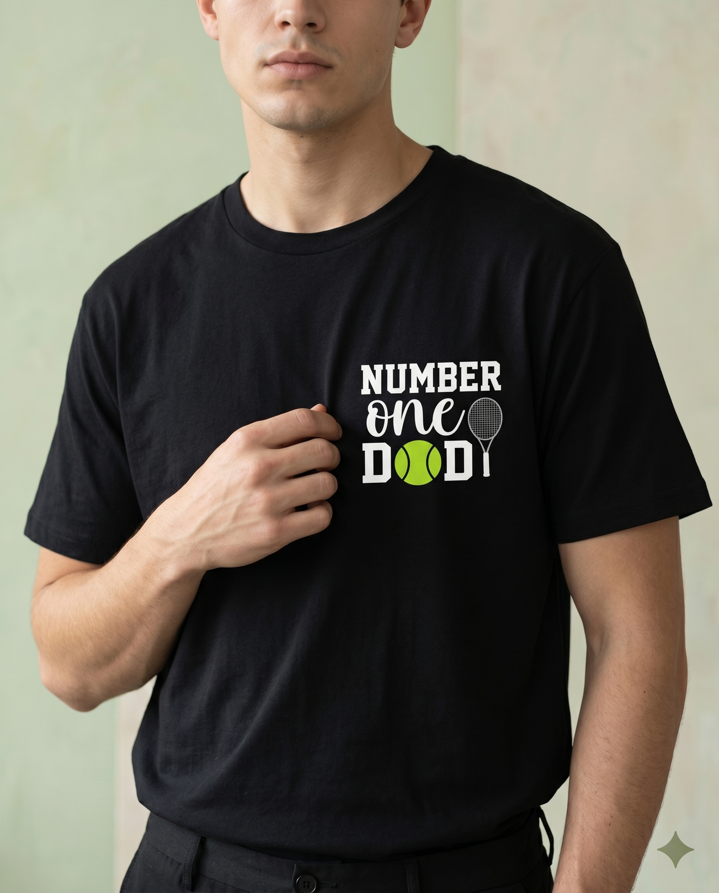 Custom Number One Tennis Dad Hoodie, Personalized Tennis Dad Shirt, Father's Day Tennis Gift, Number 1 Dad Sweatshirt