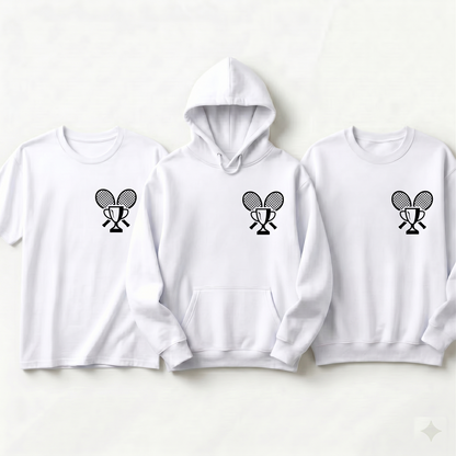 Custom Tennis Champion Hoodie, Personalized Tennis Trophy Shirt, Tennis Tournament Sweatshirt, Custom Tennis Player Gift