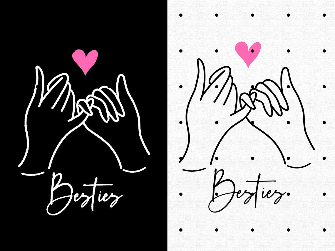 Best Friend T-Shirts, Besties Custom Shirts, Pinky Promise BFF Tees for Girls Trip, Birthday Gift Idea, Best Friend Gifts