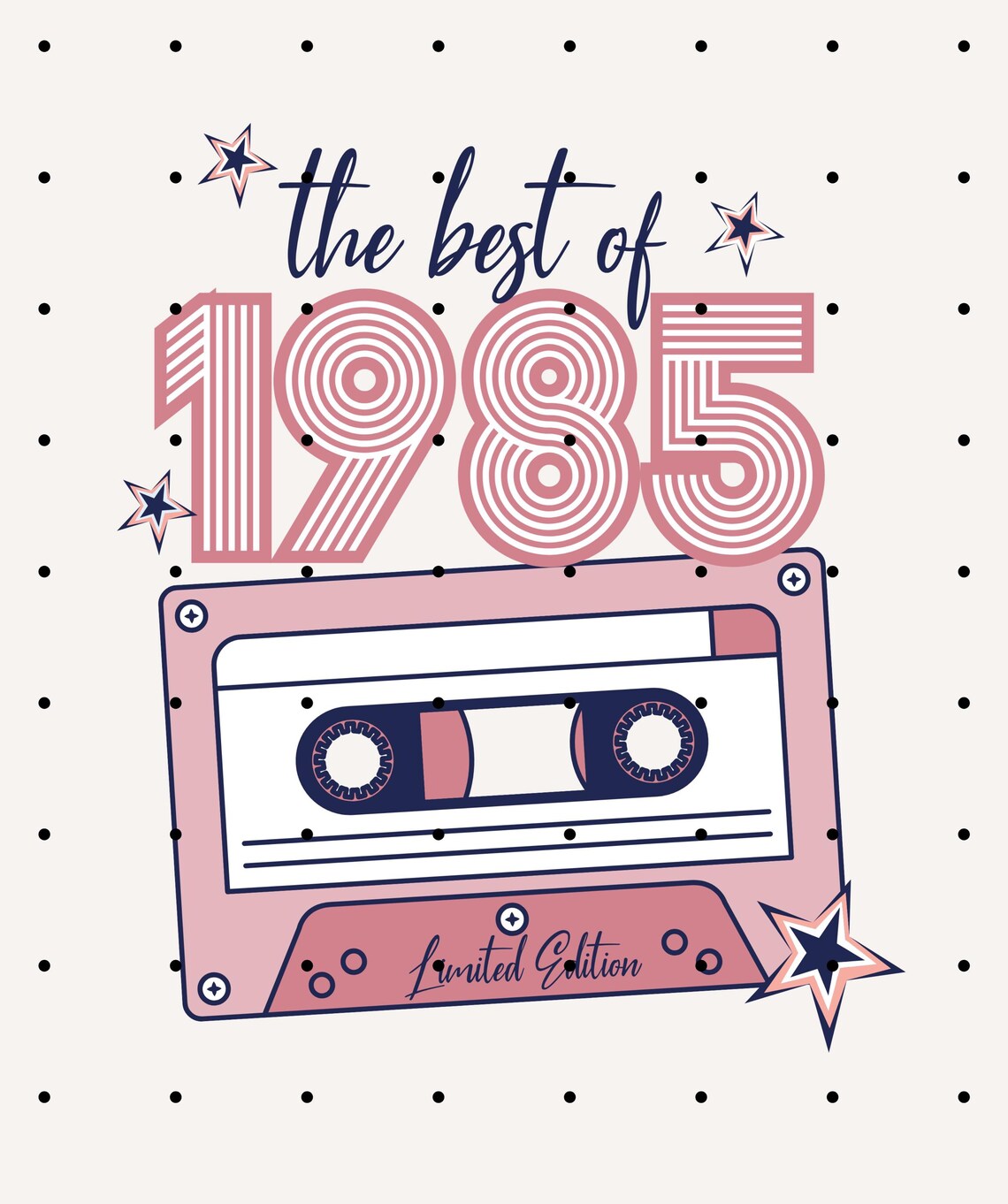 1985 Birthday T-Shirt, Best of 1985 Retro Shirt, 40th Birthday Shirt Design, Vintage Cassette Tee, 1980s Birthday Gift, Limited Edition T-Shirt