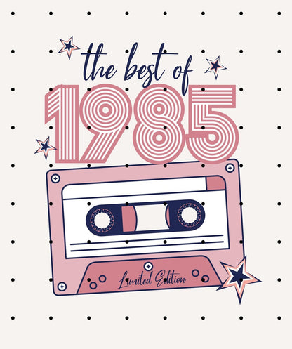 1985 Birthday T-Shirt, Best of 1985 Retro Shirt, 40th Birthday Shirt Design, Vintage Cassette Tee, 1980s Birthday Gift, Limited Edition T-Shirt