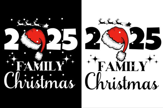 2025 Family Christmas Shirts, Matching Holiday Tees, Santa Hat T-Shirts, Family Reunion Christmas Outfit, Xmas Morning T-Shirt Design