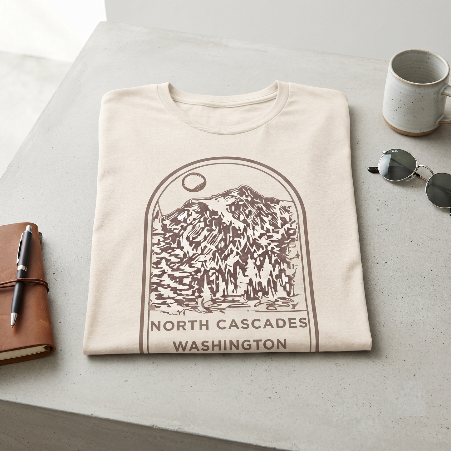 Custom North Cascades Shirt, Vintage National Park Sweatshirt, Washington Hoodie, Personalized Mountain Souvenir T-shirt