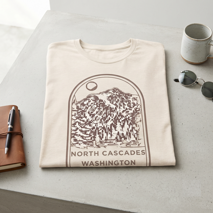 Custom North Cascades Shirt, Vintage National Park Sweatshirt, Washington Hoodie, Personalized Mountain Souvenir T-shirt