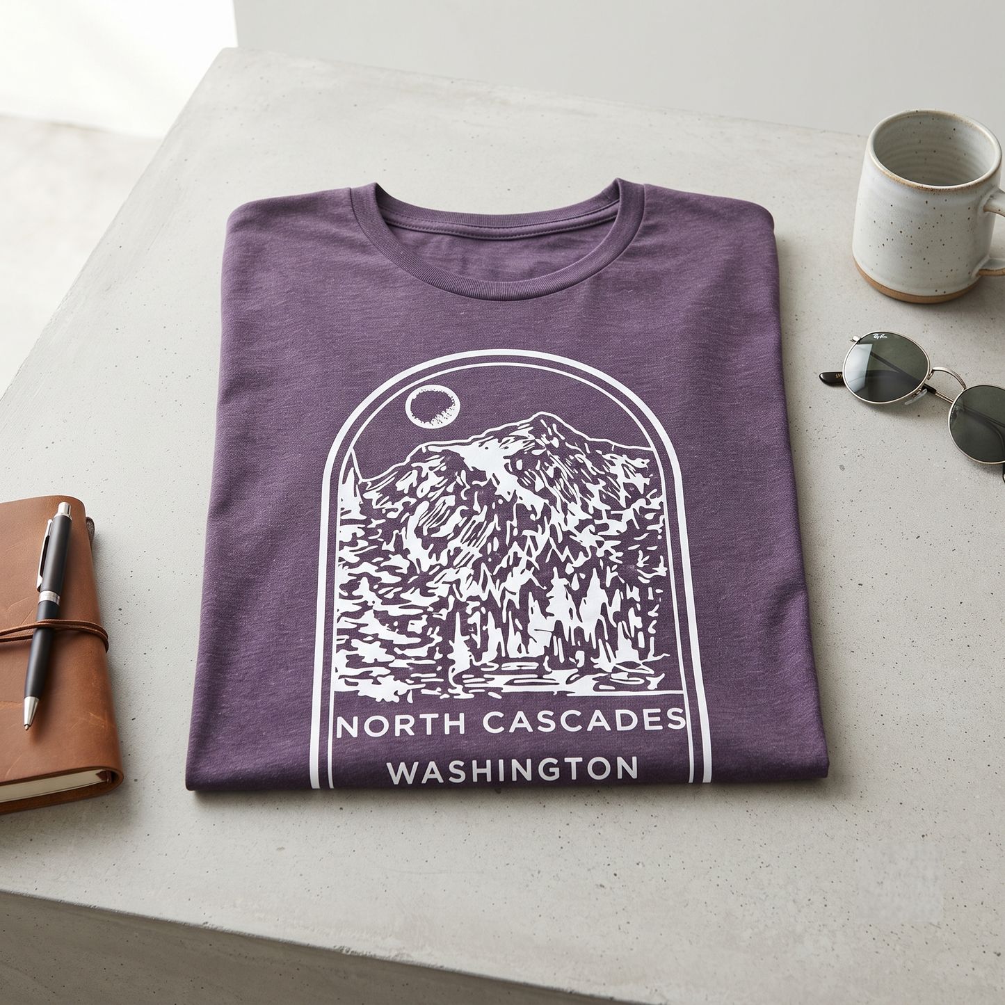 Custom North Cascades Shirt, Vintage National Park Sweatshirt, Washington Hoodie, Personalized Mountain Souvenir T-shirt