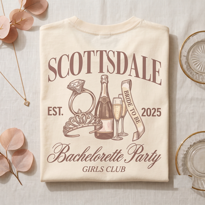 Scottsdale Bachelorette Party Hoodie, Girls Club Sweatshirt, Bridal Party Apparel